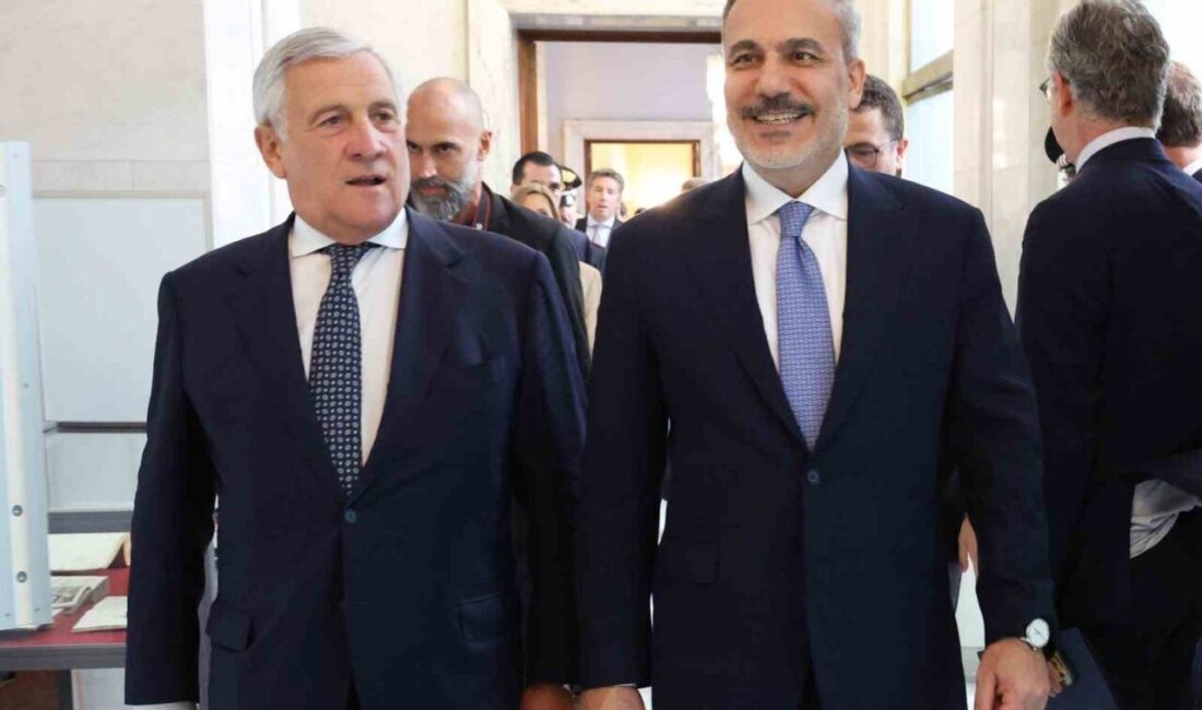 Dışişleri Bakanı Hakan Fidan, İtalya ziyareti sırasında Antonio Tajani ile
