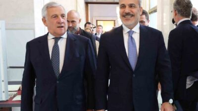 Dışişleri Bakanı Hakan Fidan, İtalya ziyareti sırasında Antonio Tajani ile