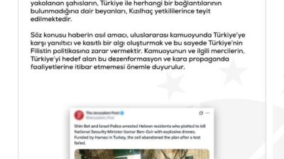 Dezenformasyonla Mücadele Merkezi, İsrail medyasındaki Türkiye'ye karşı yapılan suikast planı