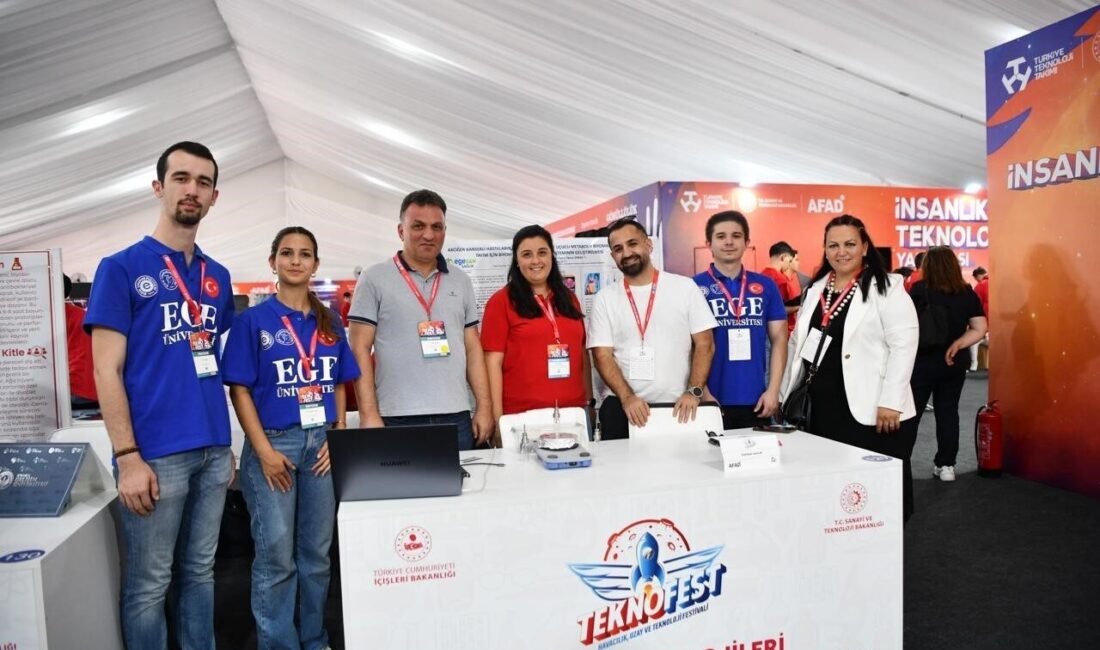 TEKNOFEST, Ege Üniversitesi öğrencilerinin başarılı projelerine ev sahipliği yapıyor. Üniversiteden