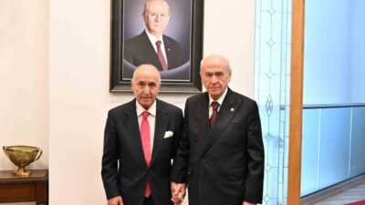 Eski TBMM Başkanı Hikmet Çetin, MHP lideri Devlet Bahçeli'yi ziyaret