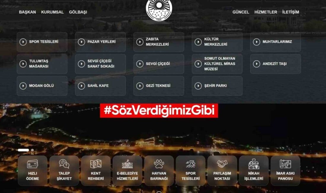 Gölbaşı Belediyesi, yenilenen web sitesiyle vatandaşlara daha hızlı ve kullanıcı