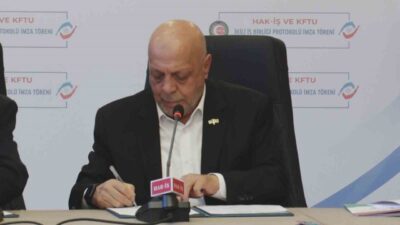 HAK-İŞ Genel Başkanı Mahmut Arslan ile Kore Sendikalar Federasyonu (FKTU)