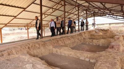 Çorum'un Ortaköy ilçesindeki Şapinuva Antik Kenti'nde devam eden kazı çalışmalarıyla