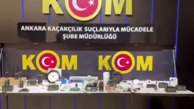 Ankara'da internet üzerinden satılan dinleme ve görüntü alma cihazları operasyonla