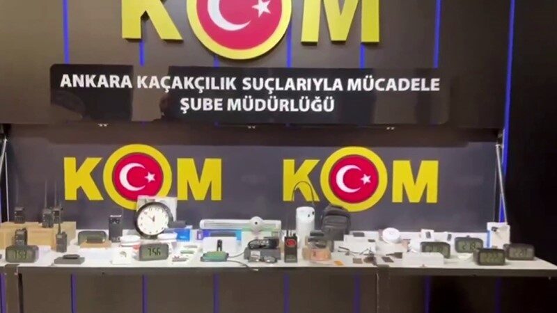 Ankara'da internet üzerinden satılan dinleme ve görüntü alma cihazları operasyonla