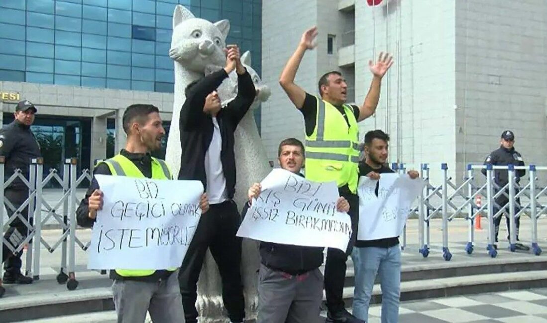 Ankara Büyükşehir Belediye Başkanı Mansur Yavaş'a tepki olarak, sözleşmeleri biten