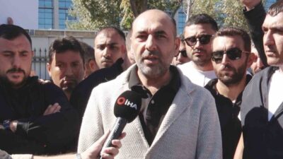 Ankara Büyükşehir Belediyesi önünde, ANFA'dan sözleşmeli çalışan bin 100 işçi,