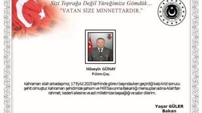 Piyade Uzman Çavuş Hüseyin Günay, görev sırasında kalp krizi geçirerek