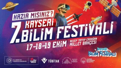 Kayseri Bilim Festivali, Recep Tayyip Erdoğan Millet Bahçesi’nde 17 Ekim