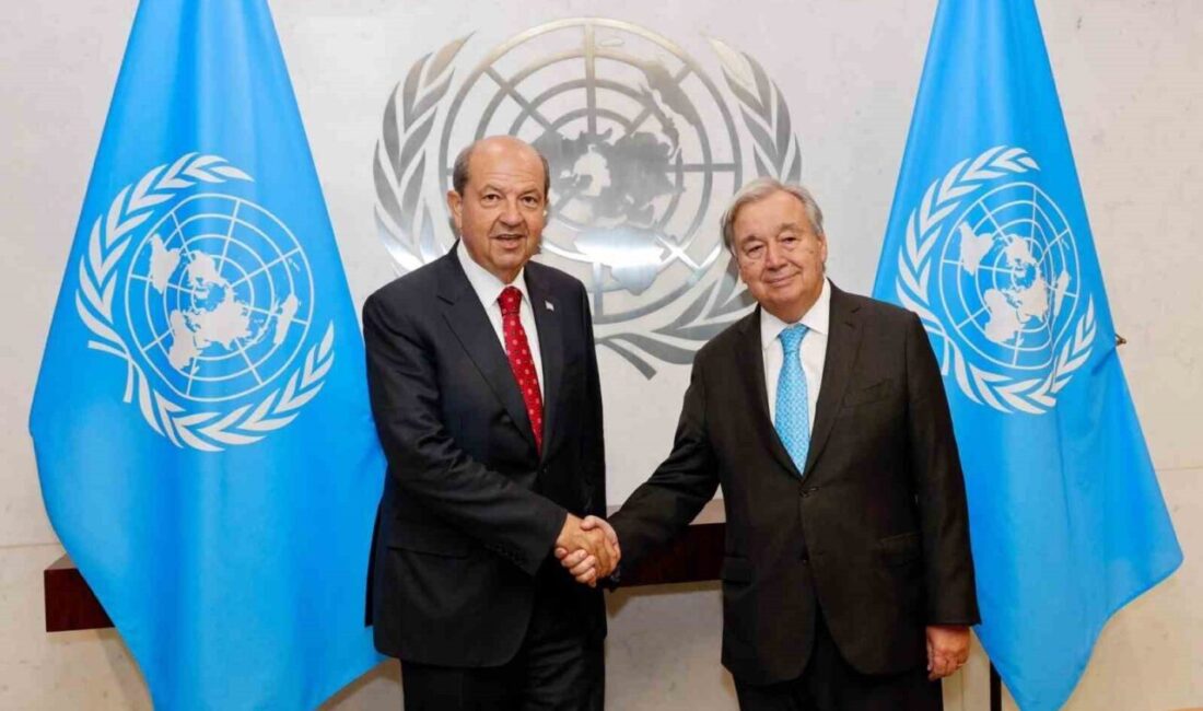 KKTC Cumhurbaşkanı Ersin Tatar, BM Genel Sekreteri Antonio Guterres ile