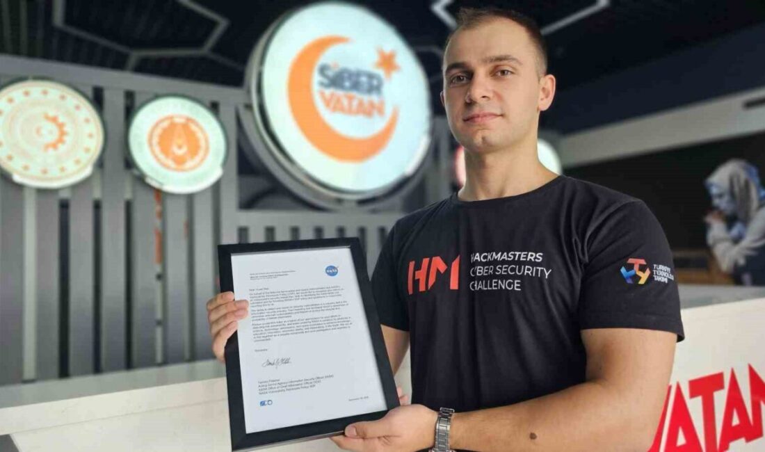 Zonguldak Bülent Ecevit Üniversitesi Bilgisayar Mühendisliği öğrencisi Yusuf Nas, NASA'nın