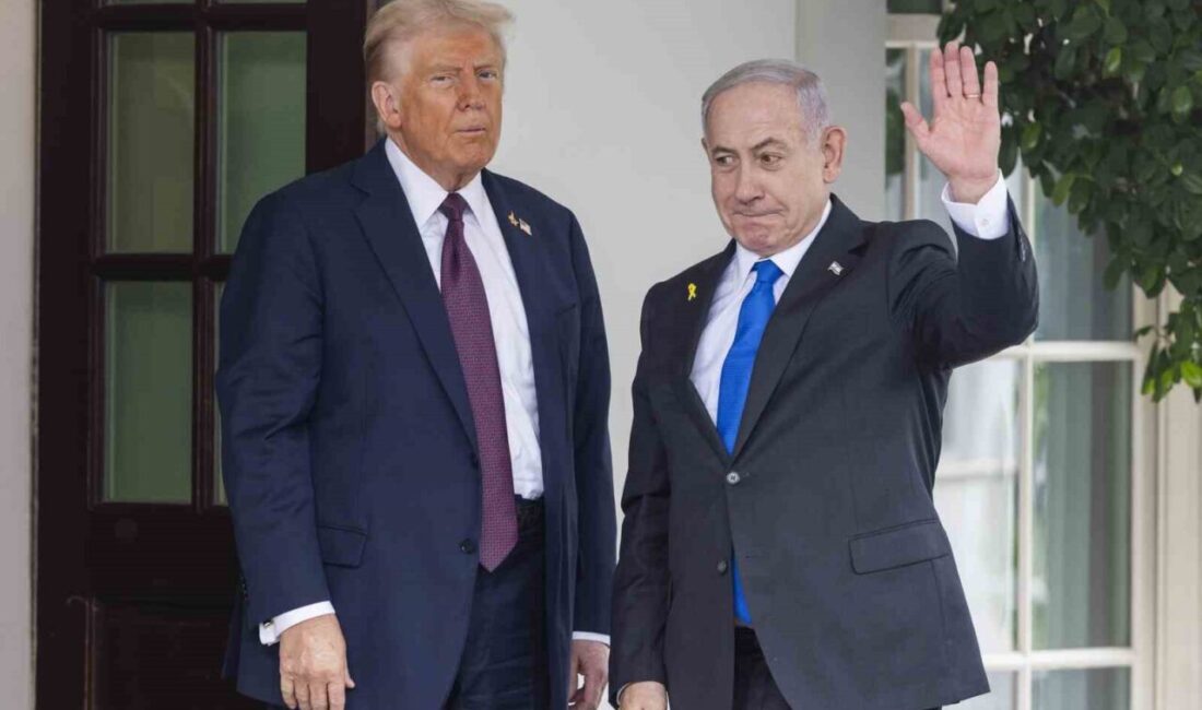 İsrail Başbakanı Netanyahu, ABD Başkanı Trump'la Beyaz Saray'da görüşürken Katar