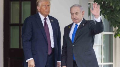 İsrail Başbakanı Netanyahu, ABD Başkanı Trump'la Beyaz Saray'da görüşürken Katar