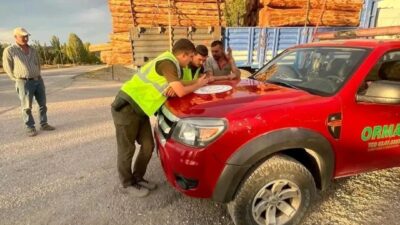 Beypazarı ve Nallıhan ilçelerinde Orman İşletme Müdürlüğü ekipleri, mobil kontrol