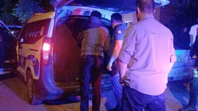 Çorum'da polis ekipleri tarafından dur ihtarına uymayarak kaçan A.D. isimli
