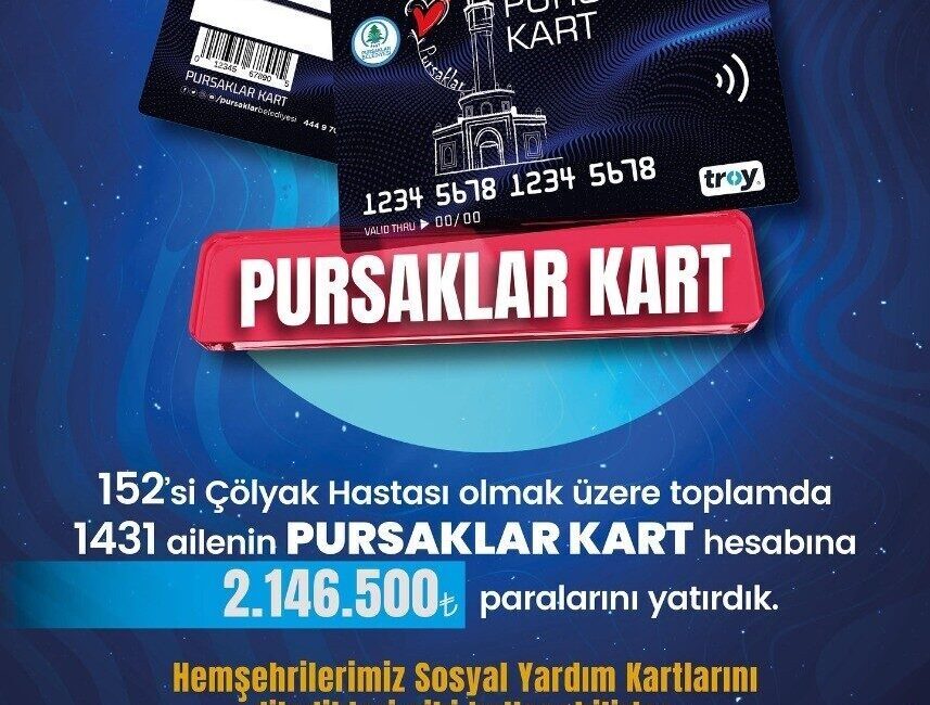 Pursaklar Belediyesi ihtiyaç sahibi ailelere destek ödemeleri yaparak sosyal sorumluluk