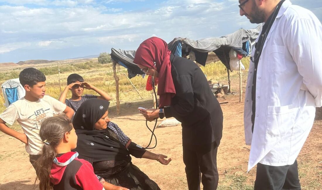 Çiçekdağı Toplum Sağlığı Merkezi personelleri, ilçeye bağlı Gölcük, Kaleevci ve