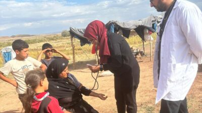 Çiçekdağı Toplum Sağlığı Merkezi personelleri, ilçeye bağlı Gölcük, Kaleevci ve