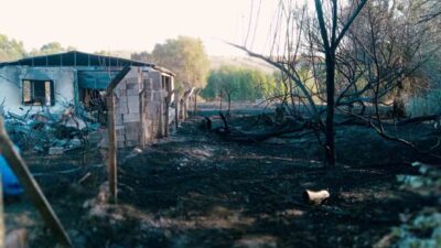 Yozgat'ta Fakıbeyli köyünde çıkan yangında bir ev ve 20 dönüm