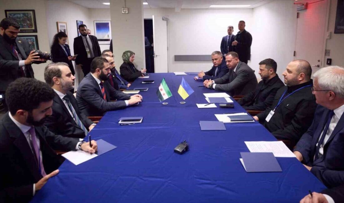 Ukrayna Devlet Başkanı Zelenskiy, Suriye Devlet Başkanı eş-Şara ile New