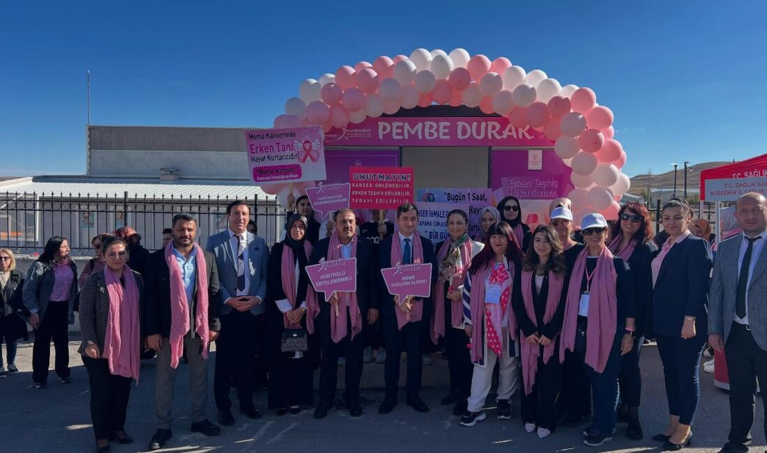 Kırşehir’in Çiçekdağı ilçesinde, 1–31 Ekim Meme Kanseri Farkındalık Ayı kapsamında