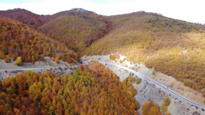 Yozgat ile Aydıncık arasındaki bin 550 rakımlı Şebek Geçidi, sonbaharın