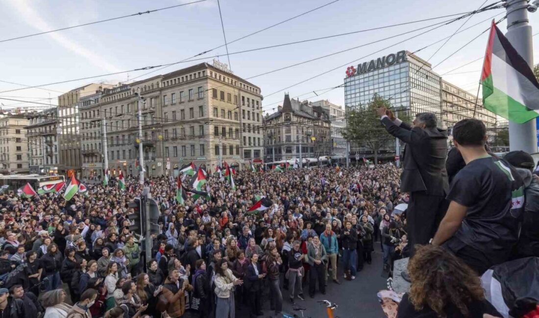Avrupa'da binlerce kişi, İsrail'in Küresel Sumud Filosu'na müdahalesini protesto etmek