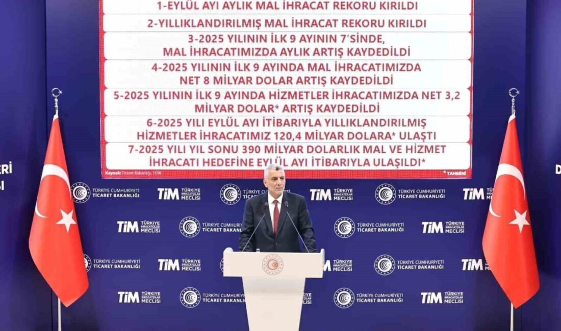 Ticaret Bakanı Ömer Bolat, Eylül ayı dış ticaret verilerinde rekor