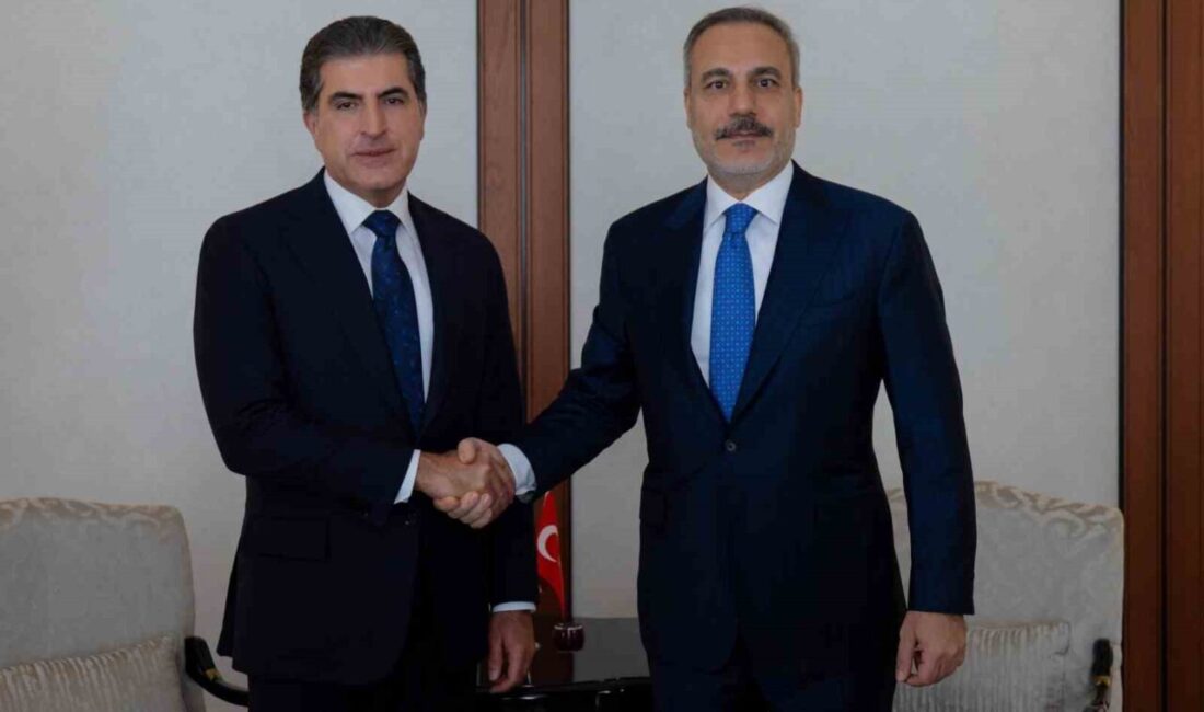Dışişleri Bakanı Hakan Fidan, IKBY Başkanı Neçirvan Barzani'yi Ankara'da ağırladı