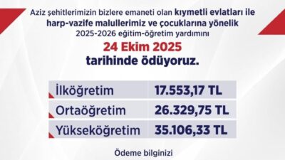 Çalışma ve Sosyal Güvenlik Bakanı Vedat Işıkhan, “Aziz şehitlerimizin bizlere