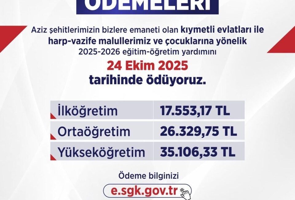 Çalışma ve Sosyal Güvenlik Bakanı Vedat Işıkhan, “Aziz şehitlerimizin bizlere