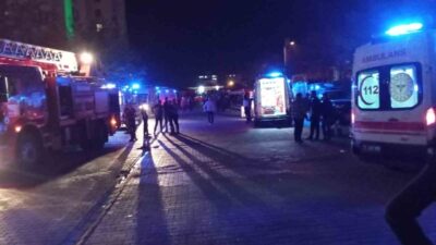 Batman’da bir evde çıkan yangında mahsur kalan ve ekiplerin müdahalesiyle