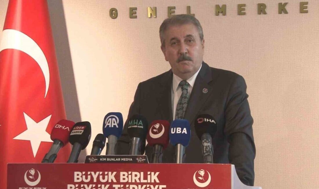 BBP Genel Başkanı Mustafa Destici, İsrail'in Gazze'ye uyguladığı saldırıları kınayarak