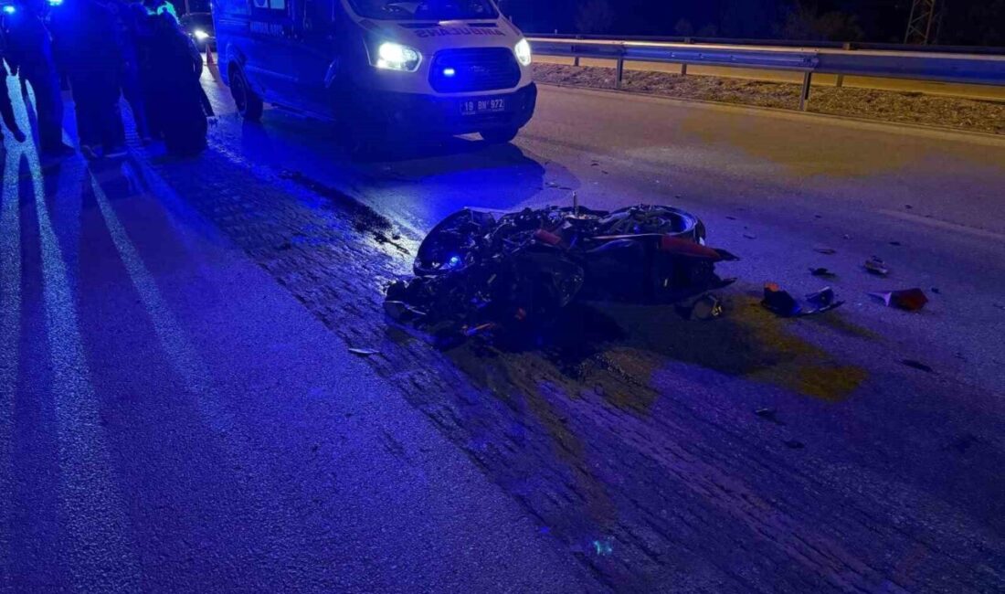 Çorum'un Sungurlu ilçesinde tıra arkadan çarpan motosiklet sürücüsü Recep Kaleli