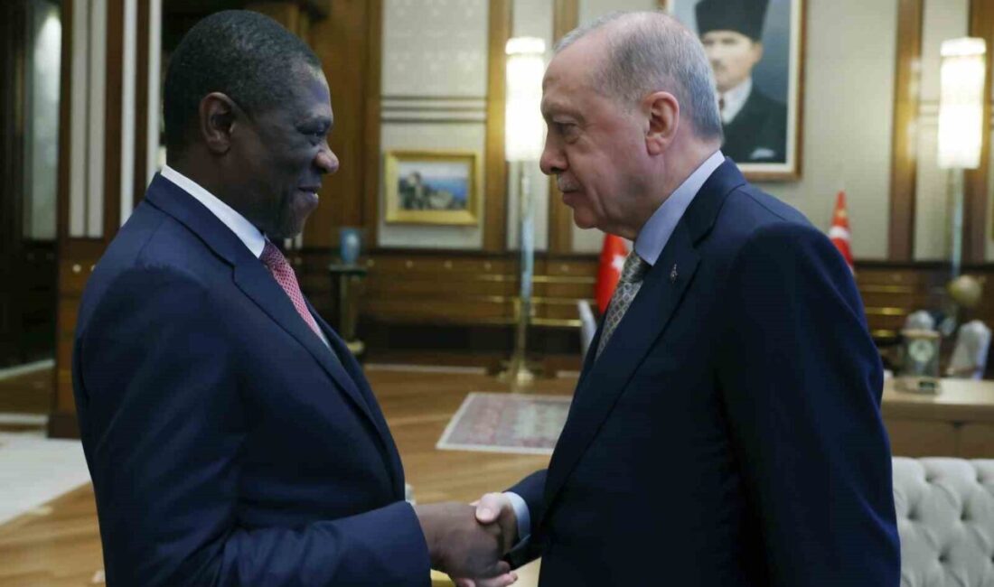 Cumhurbaşkanı Erdoğan, Güney Afrika Cumhuriyeti Cumhurbaşkanı Yardımcısı Paul Mashatile’yi kabul