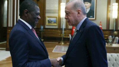 Cumhurbaşkanı Erdoğan, Güney Afrika Cumhuriyeti Cumhurbaşkanı Yardımcısı Paul Mashatile’yi kabul