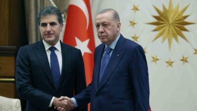 Cumhurbaşkanı Recep Tayyip Erdoğan, Irak Kürt Bölgesel Yönetimi Başkanı Neçirvan