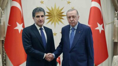 Cumhurbaşkanı Erdoğan, Irak Kürt Bölgesel Yönetimi lideri Barzani ile görüştü.