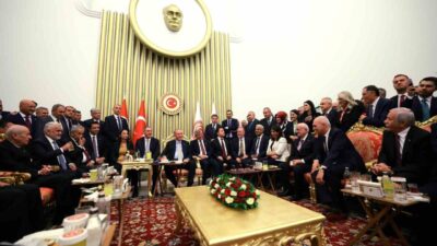 Cumhurbaşkanı Erdoğan, TBMM'nin 28. Dönem 4. Yasama Yılı açılış resepsiyonunda