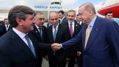 Cumhurbaşkanı Erdoğan, TDT Devlet Başkanları Konseyi 12. Zirvesi'ne Azerbaycan'da katıldı.
