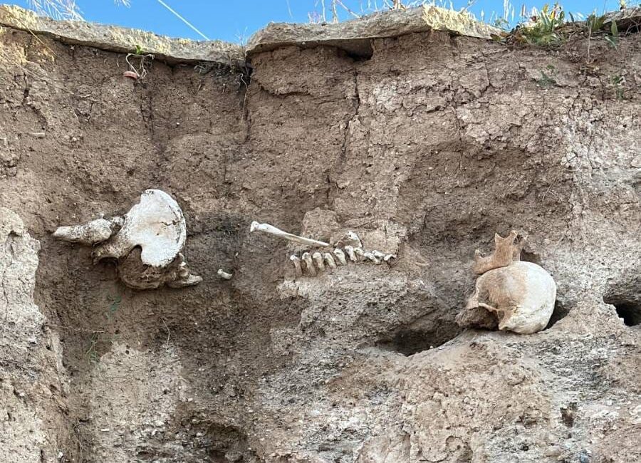 Alınan bilgilere göre, Yozgat’ın Boğazlıyan ilçesi Aşağıhasinli Mahallesi’nde toprak altından