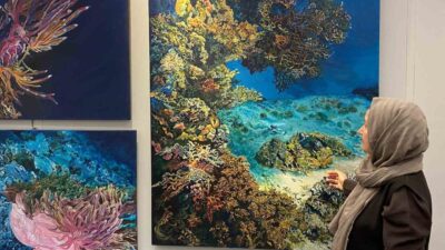 Artnouva Sanat Fuarı’nda eserlerini sanatseverlerle buluşturan sanatçı Zehra Erişen, deniz