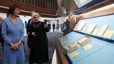 Cumhurbaşkanı Recep Tayyip Erdoğan’ın eşi Emine Erdoğan, Türkiye’ye resmi ziyaret