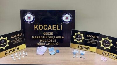 Kocaeli İl Emniyet Müdürlüğü ekiplerince Gebze ilçesinde düzenlenen operasyonda 3