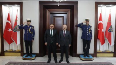 Çiçekdağı Belediye Başkanı Hasan Hakanoğlu, Emniyet Genel Müdürü Mahmut Demirtaş’ı