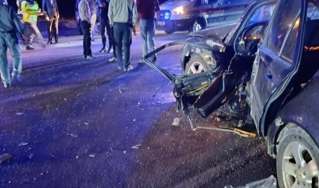 Sorgun, Yozgat'ta meydana gelen kazada F.B ve M.Y. idaresindeki otomobiller