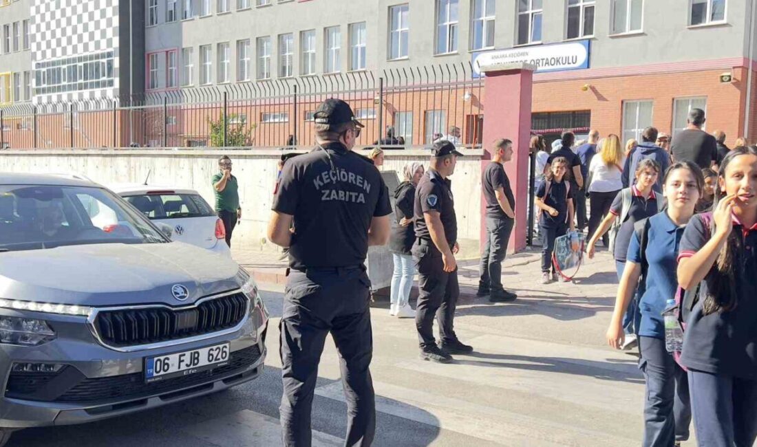 Keçiören Belediyesi Zabıta Müdürlüğü’ne bağlı ekipler, okulların açılmasıyla birlikte ilçe