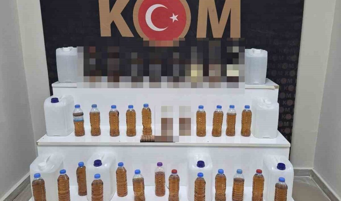 Kırşehir'de KOM ekipleri kaçak alkol üretimi yapıldığı ihbarı üzerine operasyon