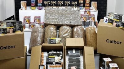 Kırşehir'de polis ekipleri tarafından düzenlenen kaçak tütün operasyonunda 57 bin